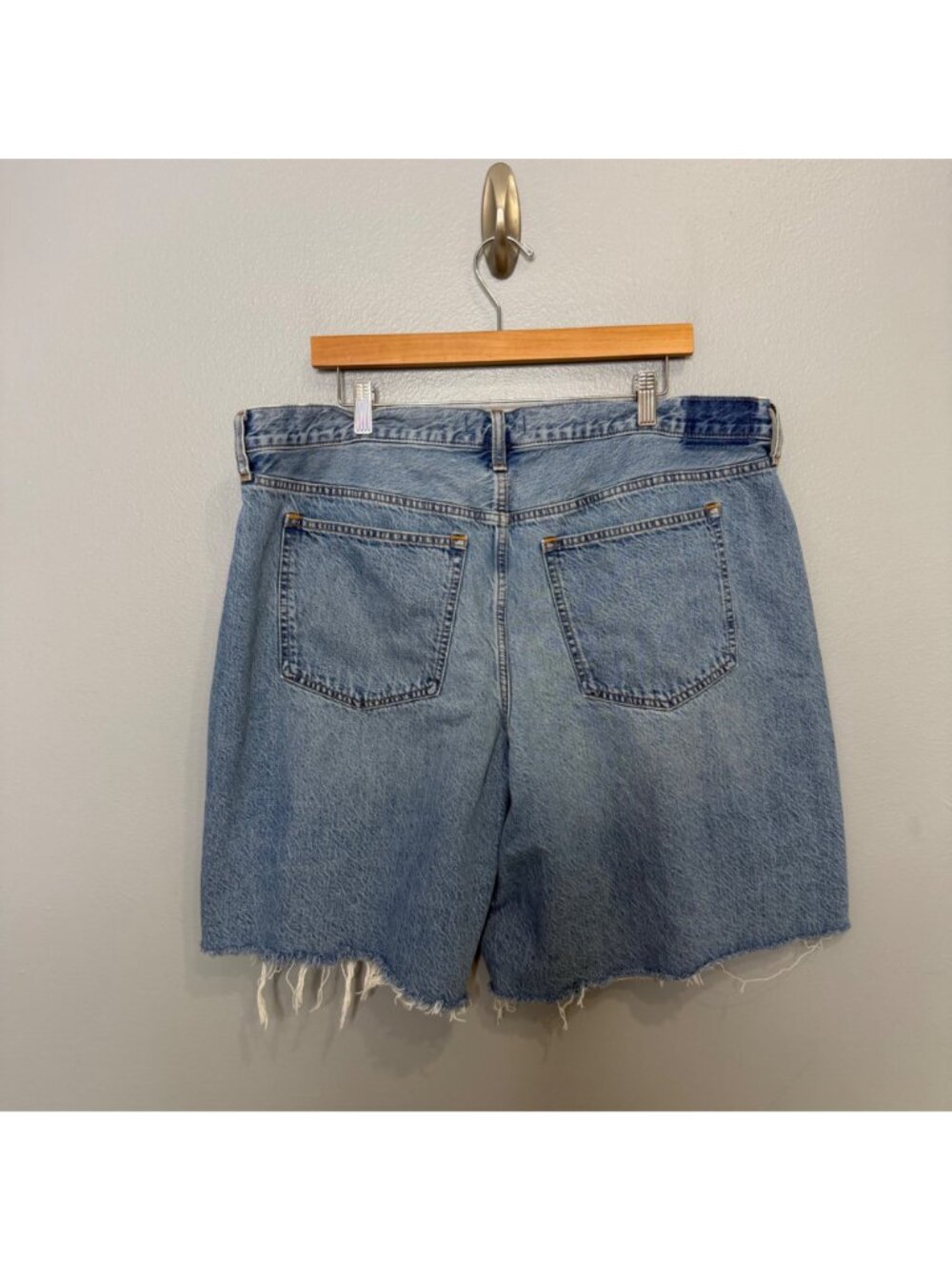 ABERCROMBIE & FITCH mid rise denim jort shorts size 34 - Picture 6 of 8